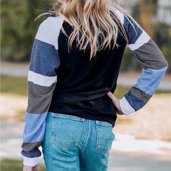 Falling Temps Girls Raglan Top - Picture 3 of 5